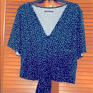 Abercrombie and Fitch Tie Front Top